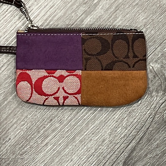 Coach Handbags - Coach Patchwork Wristlet